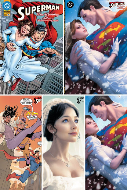 Superman: The Wedding Album 30th Anniversary Special #1 cover collage