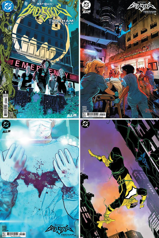 Batman Bad Seeds: Gotham General #1 (Of 2) cover collage