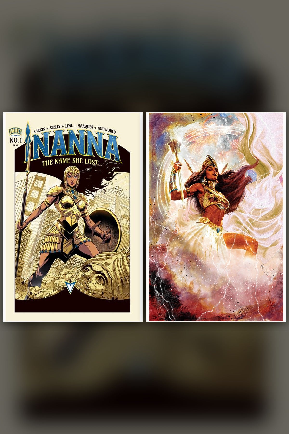 Inanna: The Name She Lost #1 cover collage