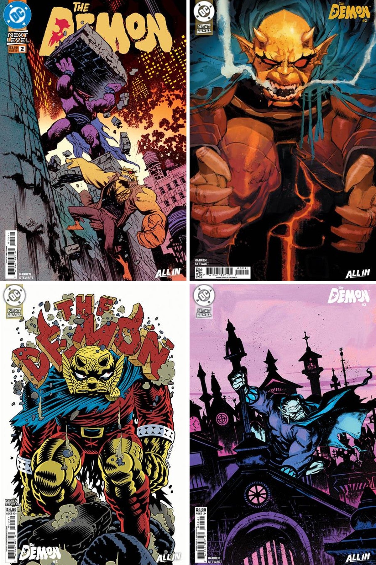 Demon #2 cover collage