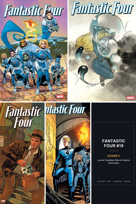 Fantastic Four #19 cover collage - Cover F art coming soon