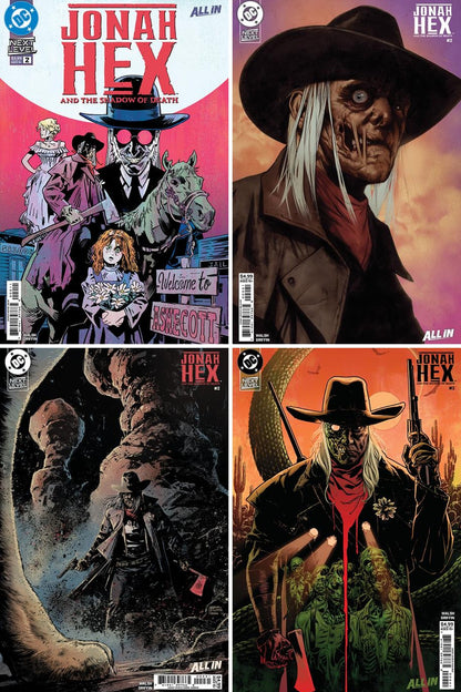 Jonah Hex and the Shadow of Death #2 cover collage