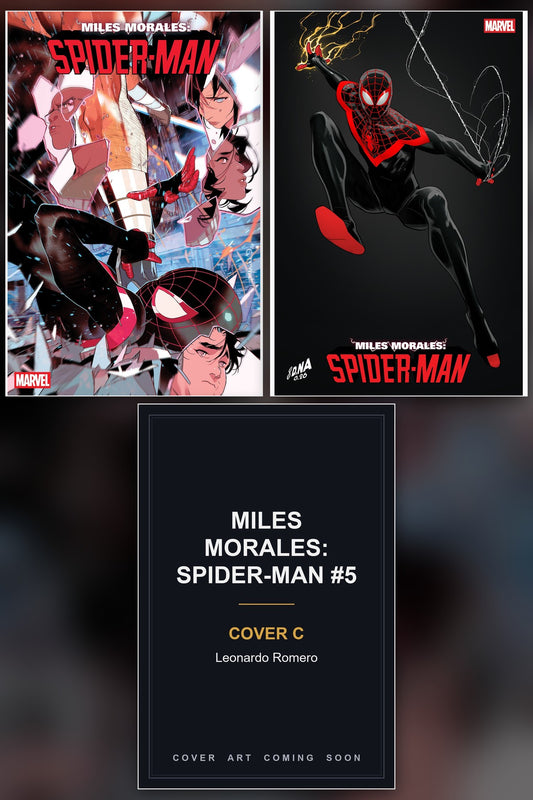 Miles Morales: Spider-Man #5 cover collage - Cover C art coming soon