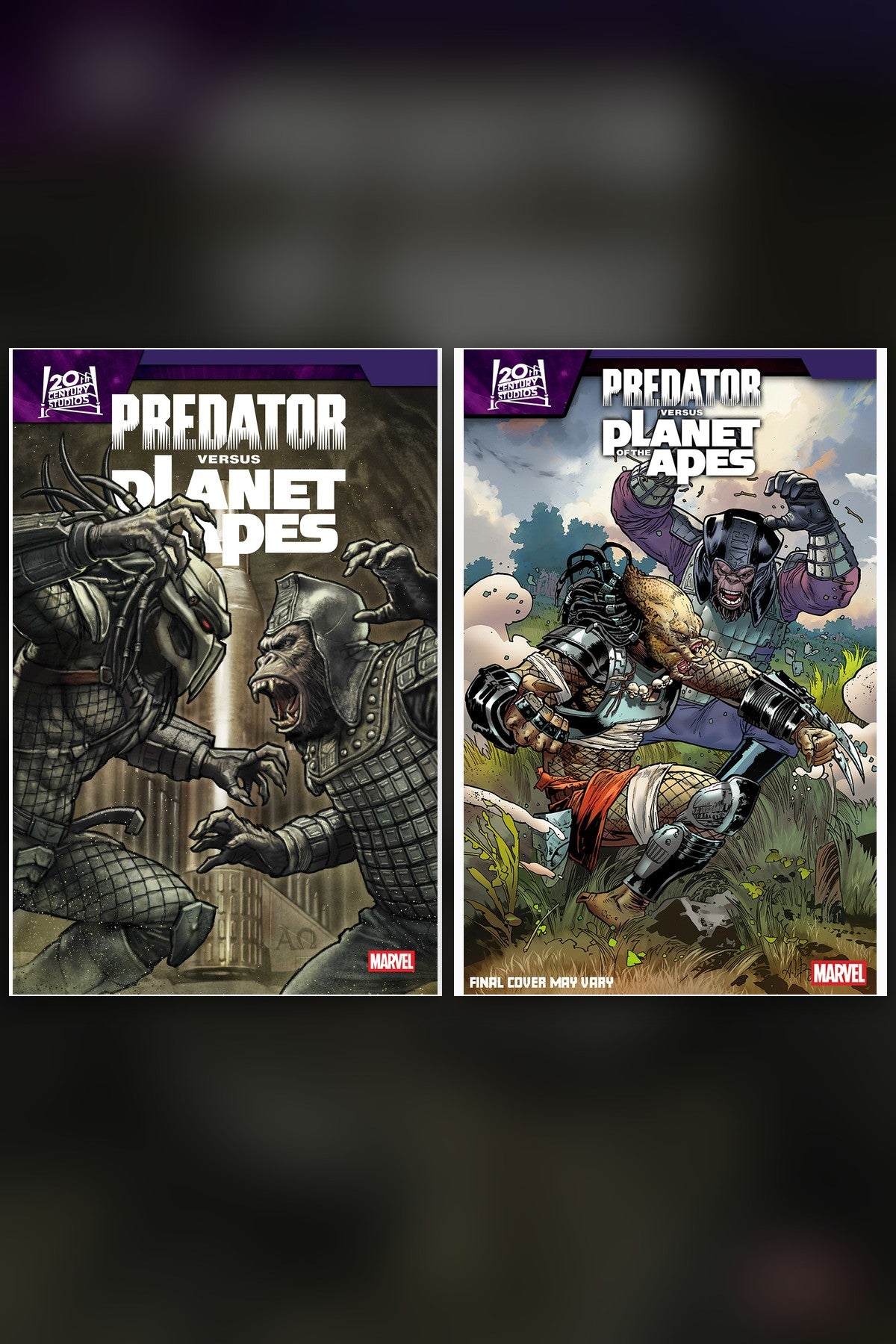 Predator vs. The Planet of the Apes #5 cover collage