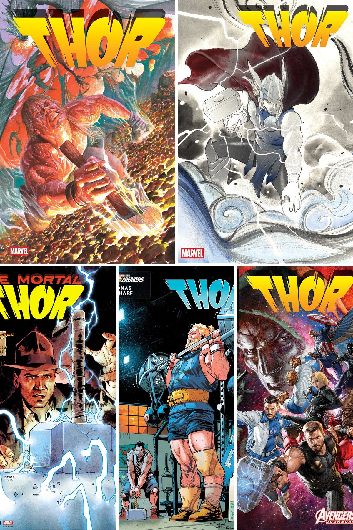 Thor #803 cover collage