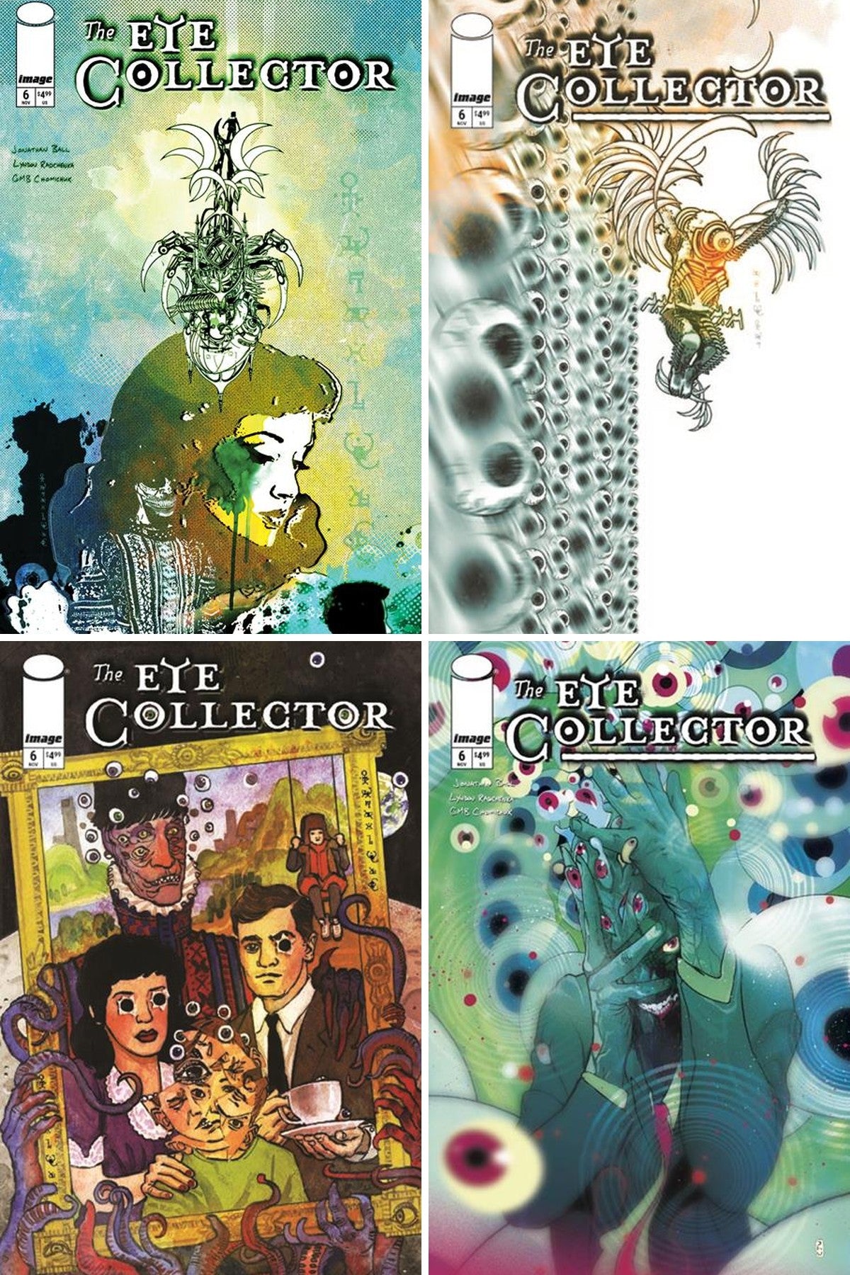 The Eye Collector #6 cover collage