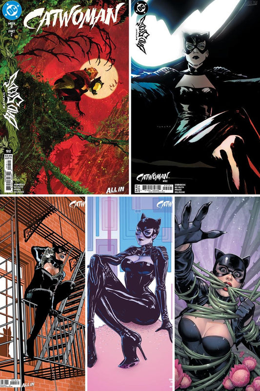 Catwoman #92 cover collage