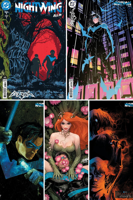 Nightwing #143 cover collage