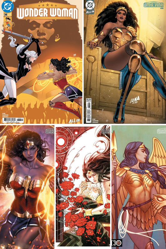 Wonder Woman #38 cover collage