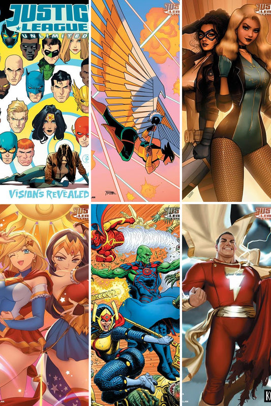 Justice League Unlimited #24 cover collage