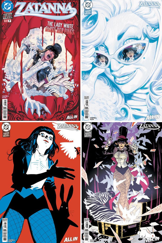 Zatanna 2026 #7 cover collage