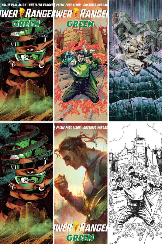 Power Rangers Green #4 cover collage
