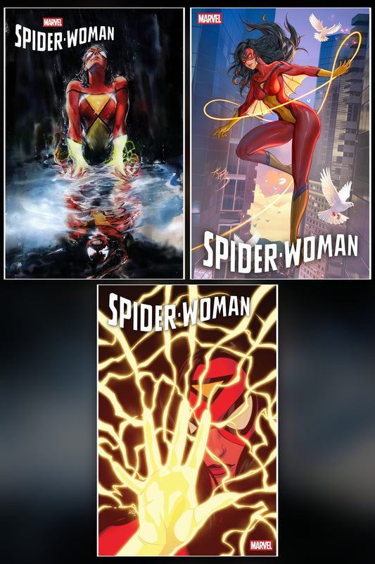 Spider-Woman #2 cover collage