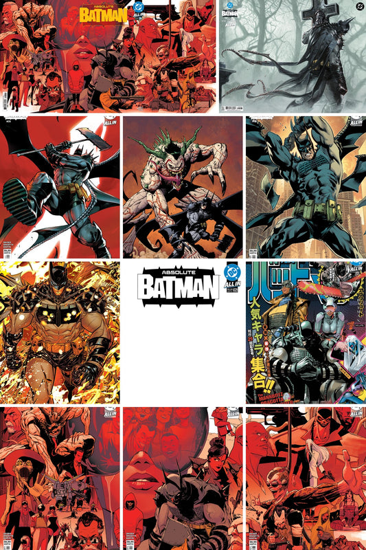 Absolute Batman #25 all covers bundle collage (A-J & L, 11 books)