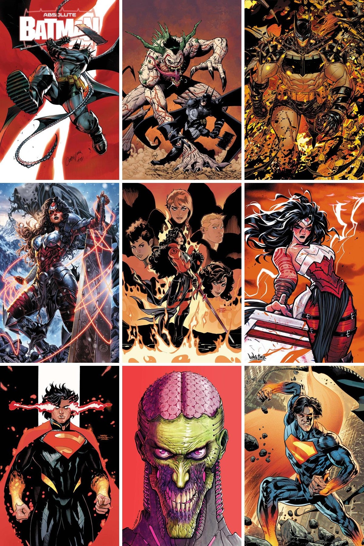 Absolute Universe #25 complete 30-cover bundle collage