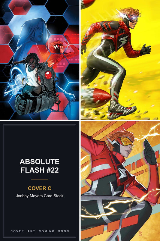 Absolute Flash #22 cover collage - Cover C art coming soon