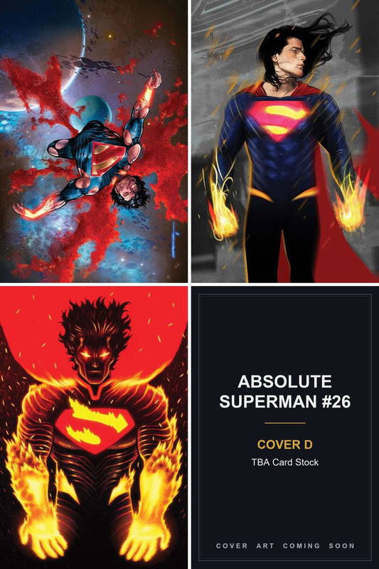 Absolute Superman #26 cover collage - Cover D art coming soon