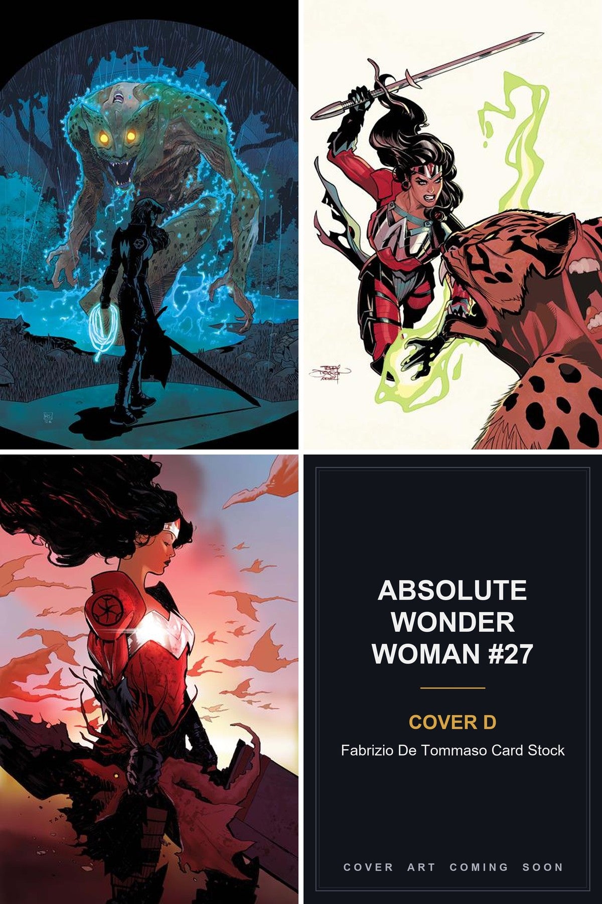 Absolute Wonder Woman #27 cover collage - Cover D art coming soon
