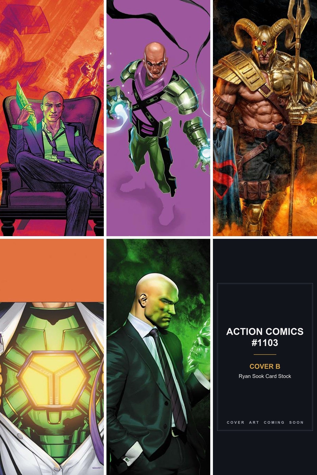 Action Comics #1103 cover collage - Cover B art coming soon