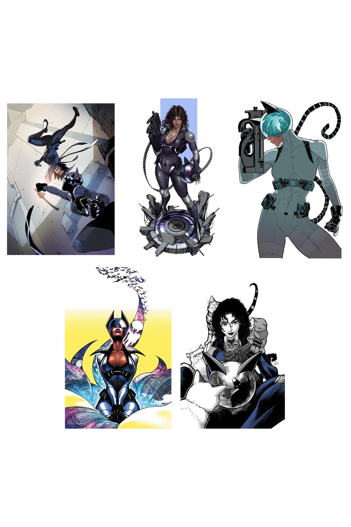 Absolute Catwoman #5 cover collage