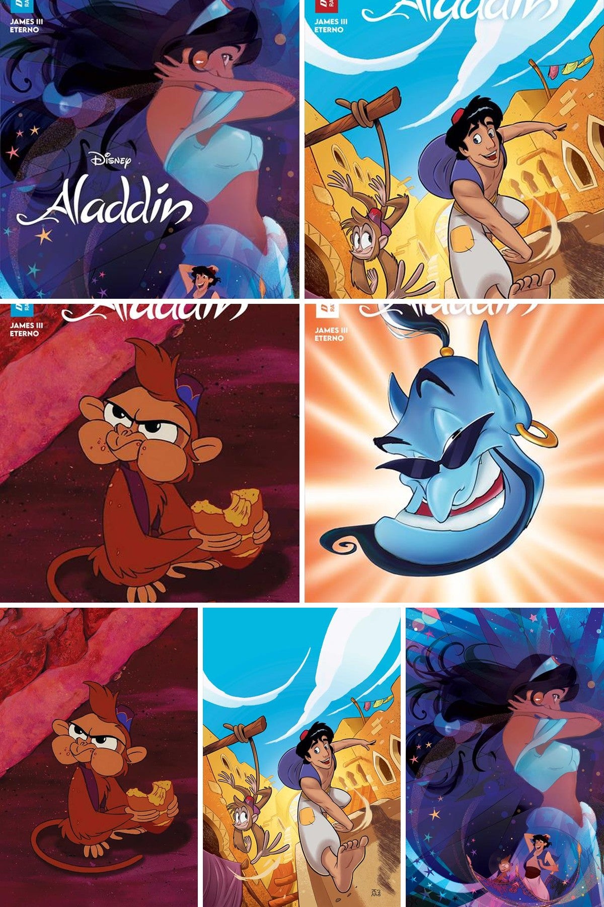 Aladdin #6 cover collage