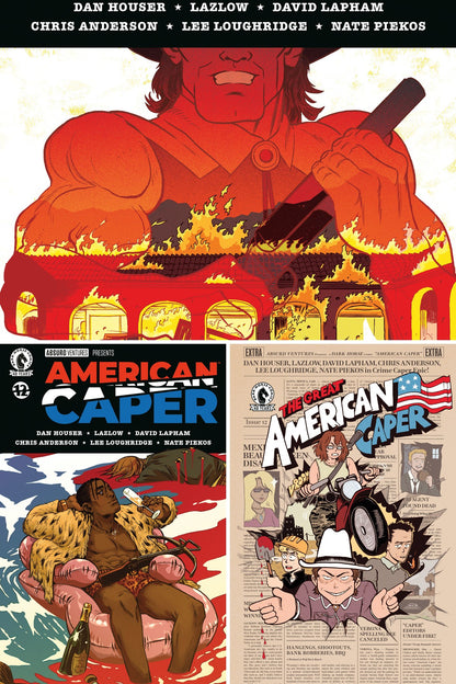 American Caper #12 cover collage