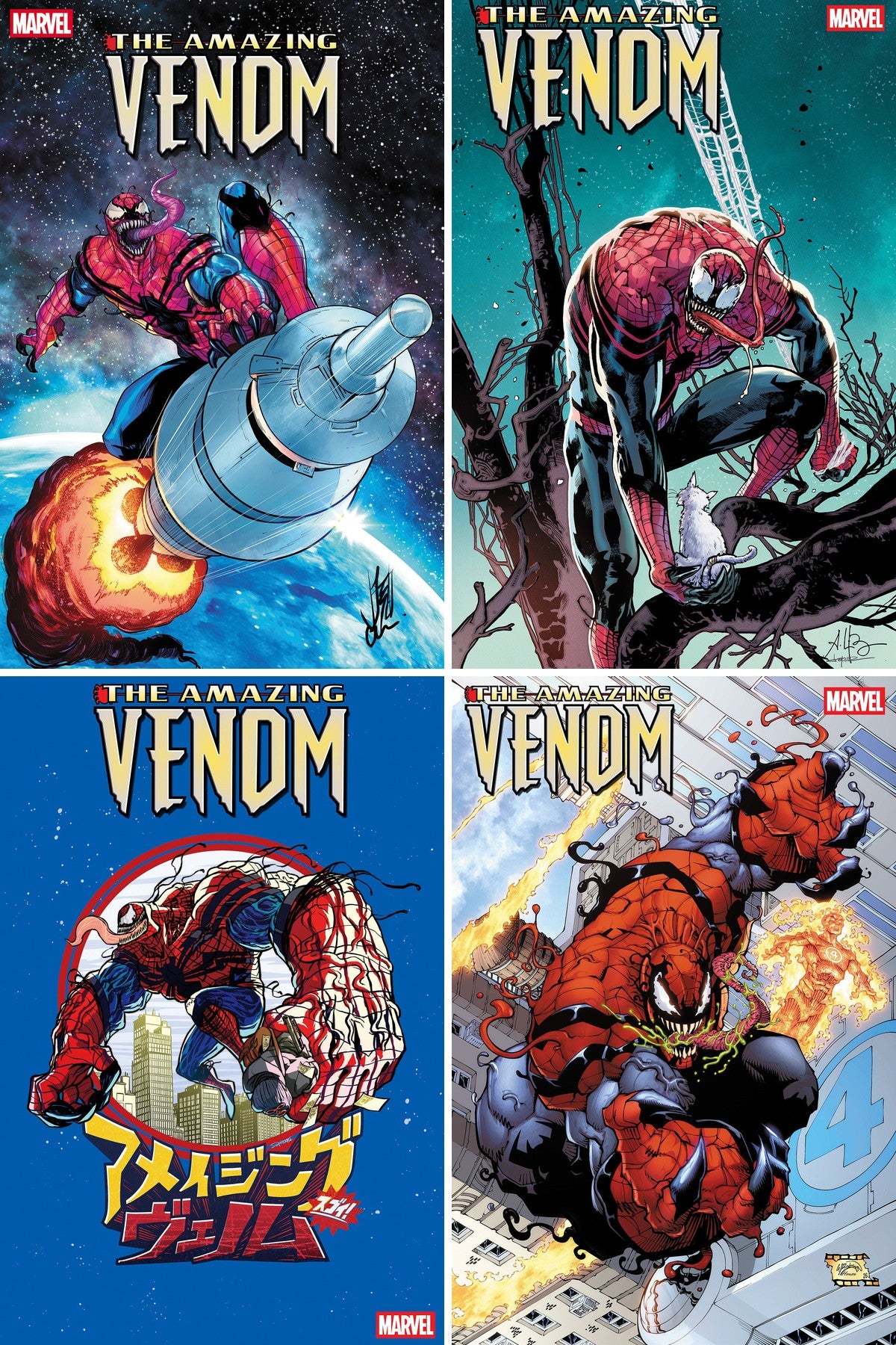 The Amazing Venom #2 cover collage