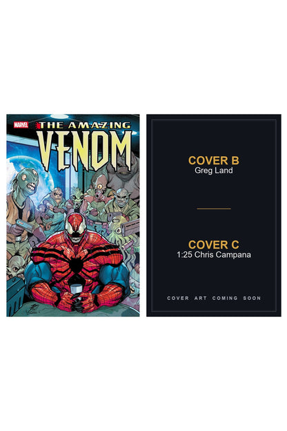 The Amazing Venom #3 cover collage — Covers B & C art coming soon