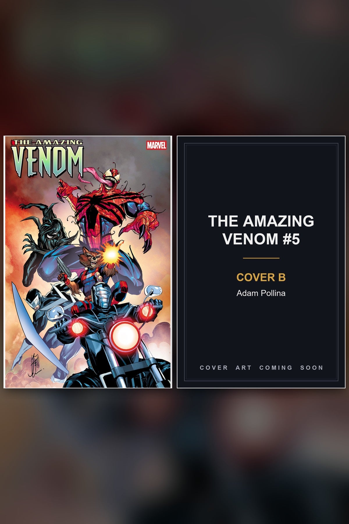 The Amazing Venom #5 cover collage - Cover B art coming soon