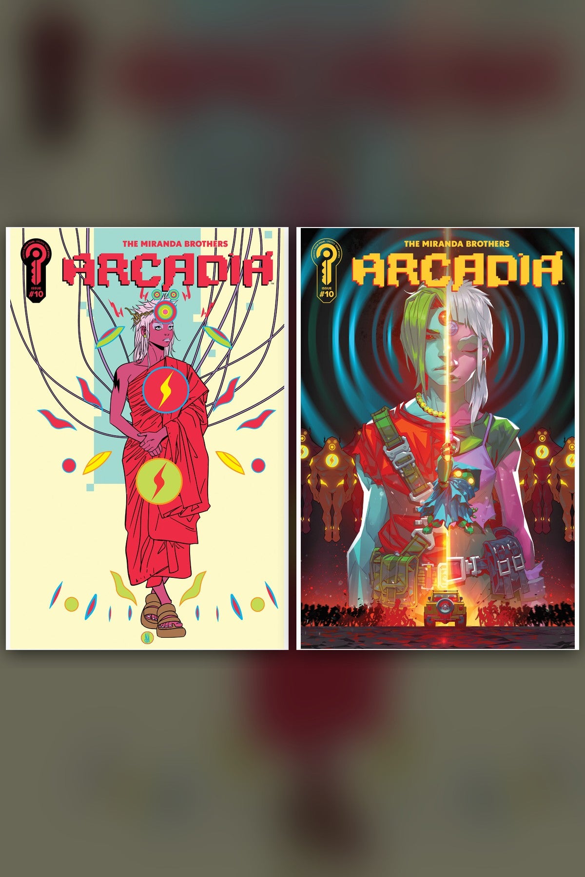 Arcadia #10 cover collage