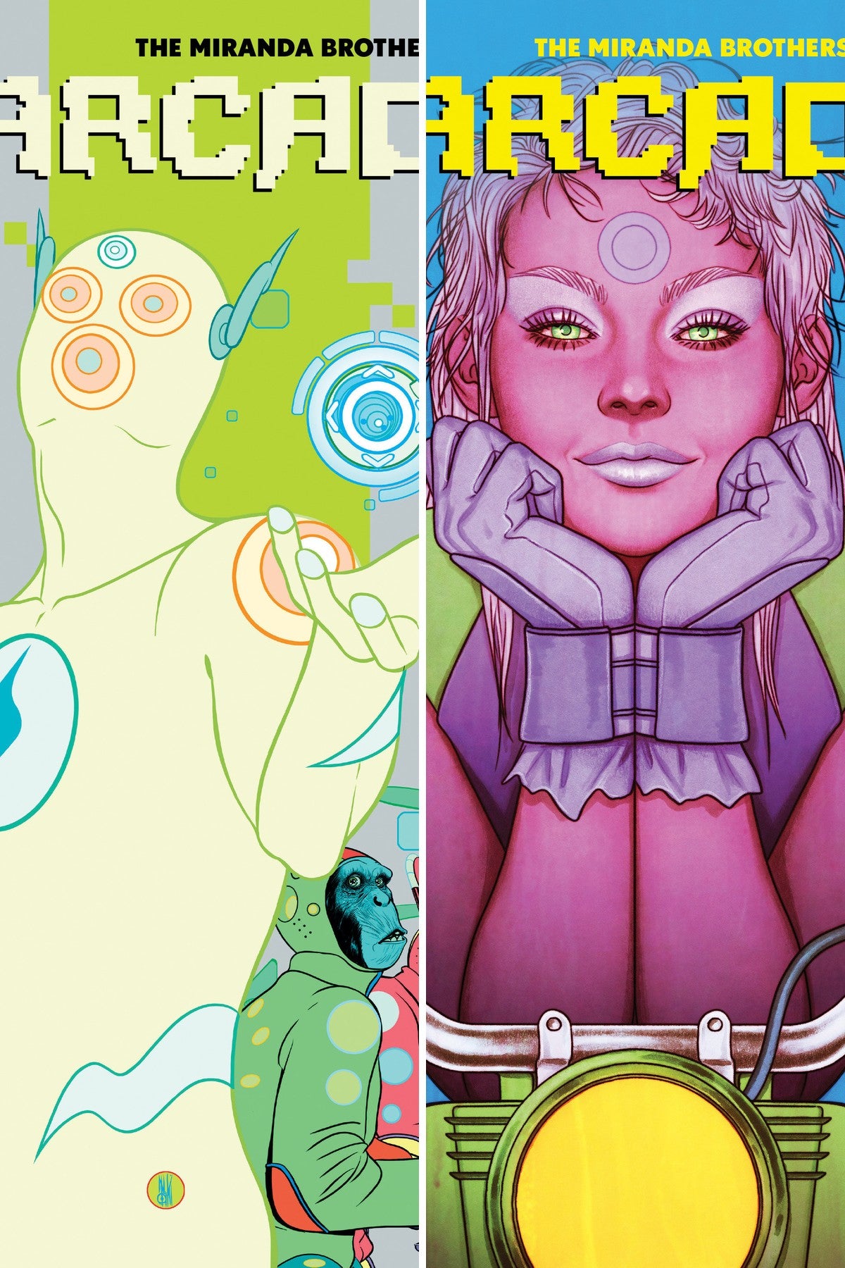 Arcadia #9 cover collage