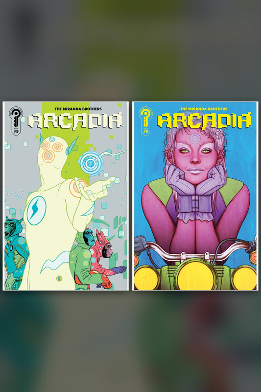 Arcadia #9 cover collage