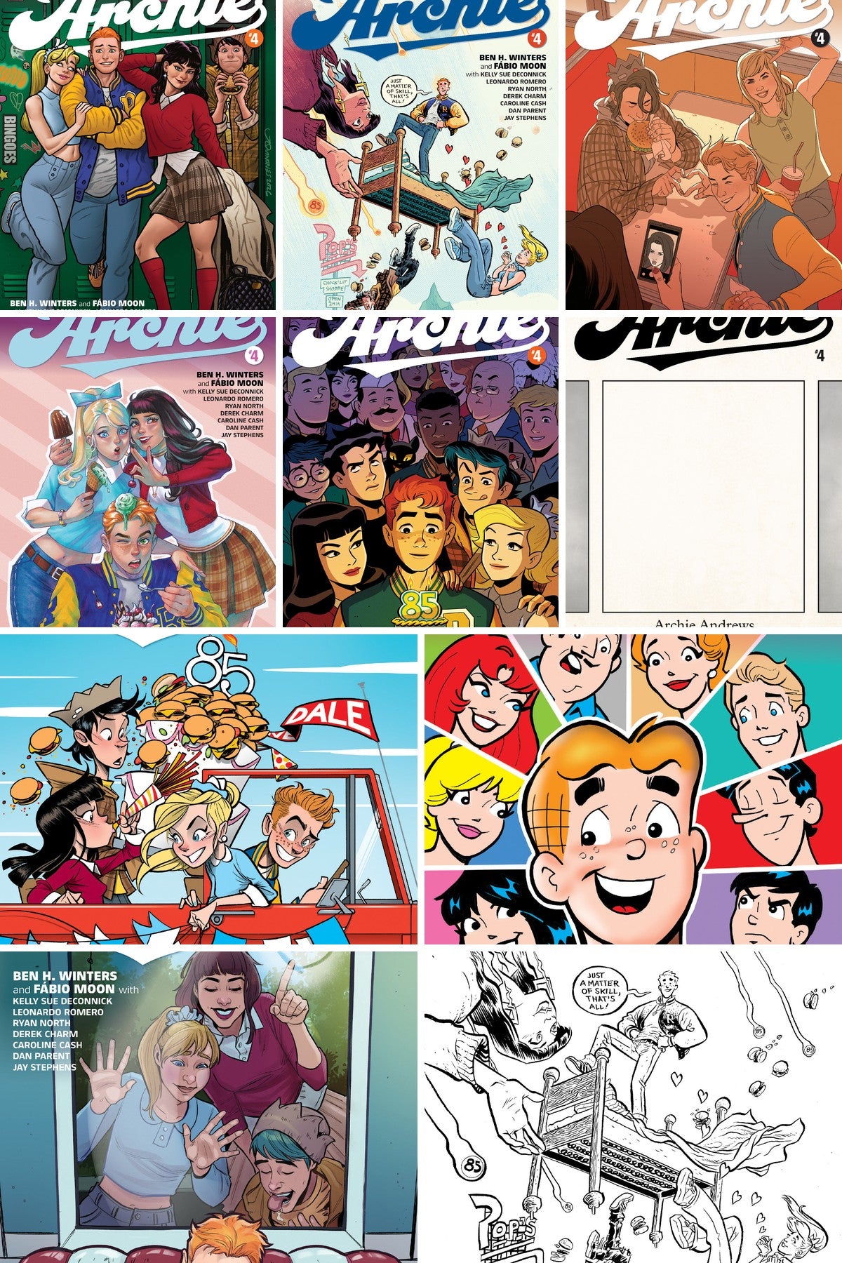 Archie #4 cover collage