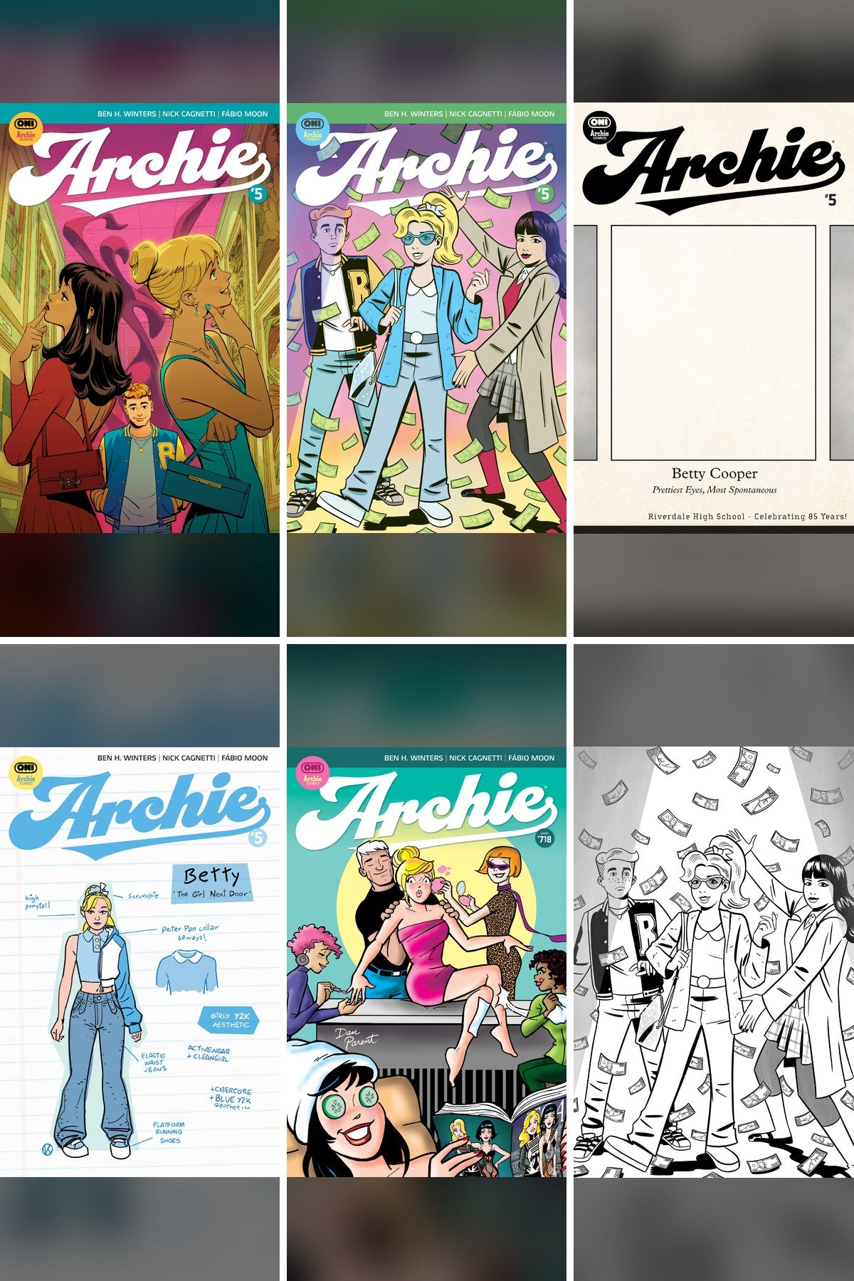 Archie #5 cover collage