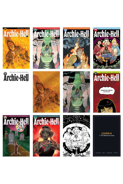 Archie in Hell #1 cover collage — Cover K art coming soon