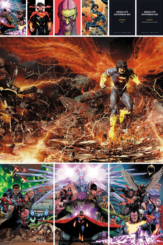 Absolute Superman #25 all covers bundle collage