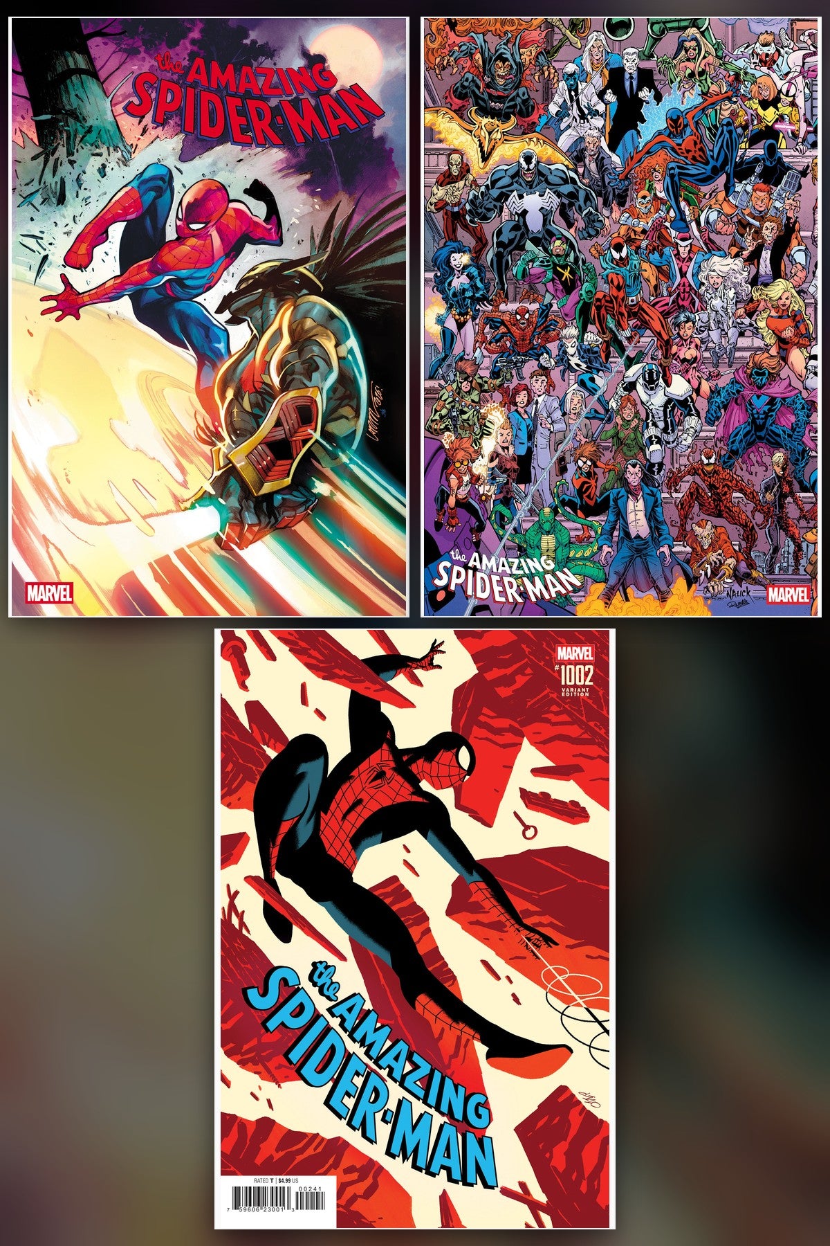 Amazing Spider-Man #1002 cover collage