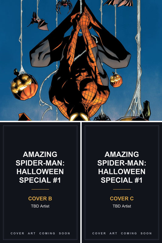 Amazing Spider-Man: Halloween Special #1 cover collage — Covers B & C art coming soon