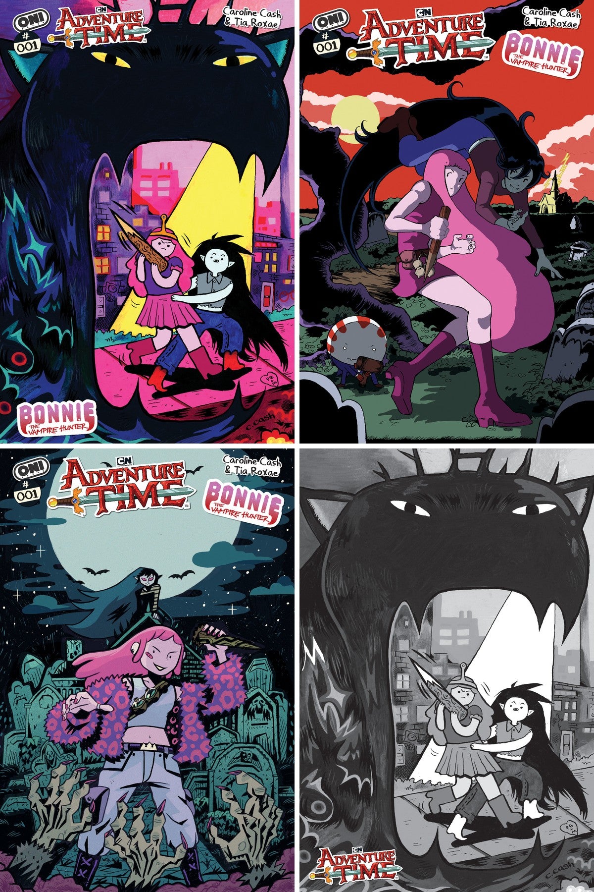 Adventure Time: Bonnie the Vampire Hunter #1 cover collage