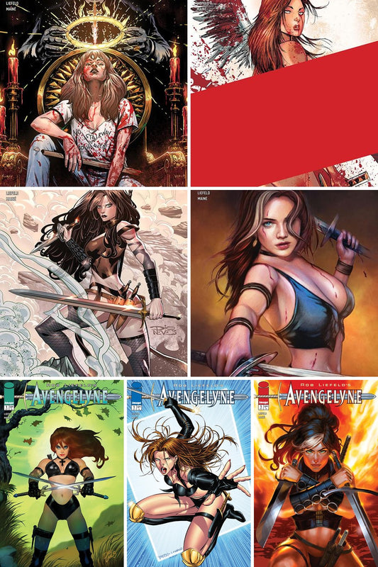 Avengelyne #1 cover collage