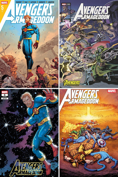AVENGERS: ARMAGEDDON #5 cover collage