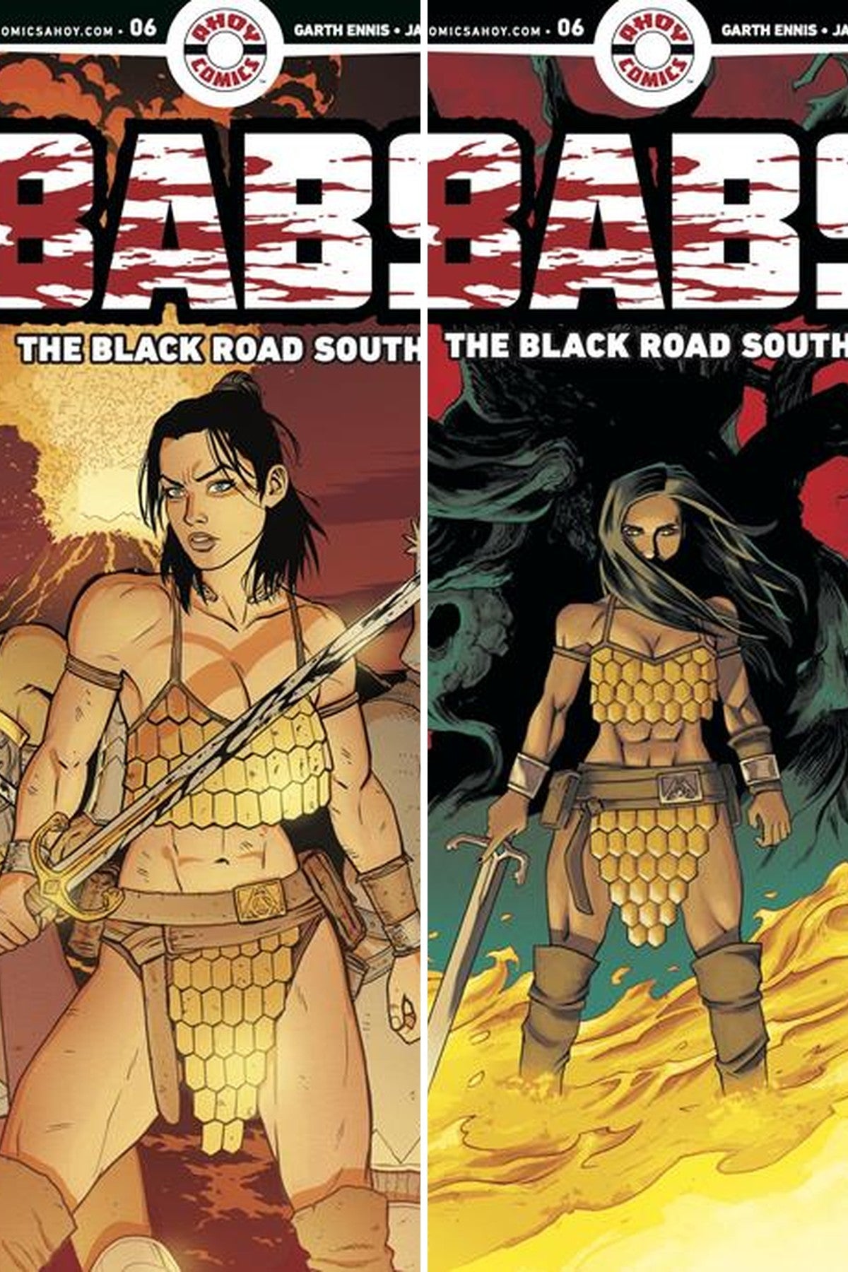 Babs: The Black Road South #6 (Of 6) cover collage