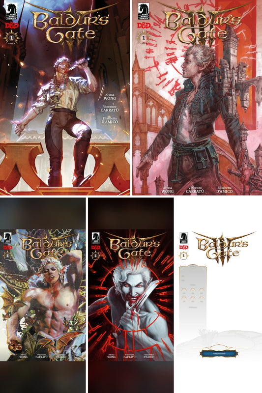 Baldur's Gate III #1 cover collage