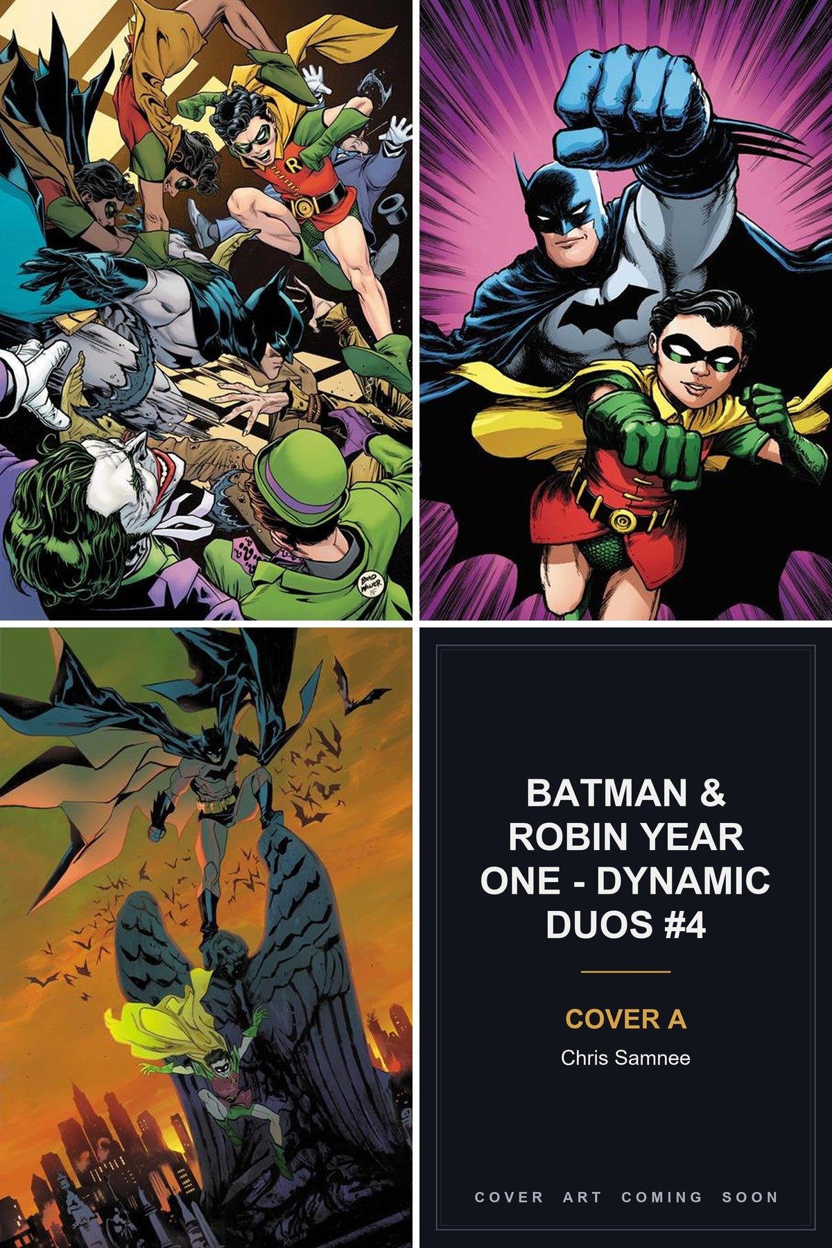 Batman & Robin Year One - Dynamic Duos #4 cover collage - Cover A art coming soon