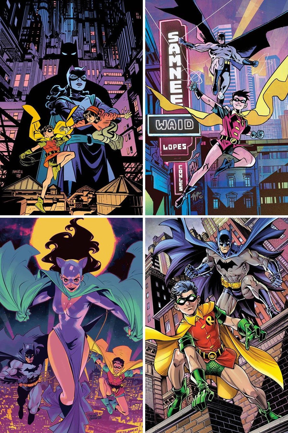 Batman & Robin Year One - Dynamic Duos #6 cover collage