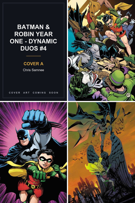 Batman & Robin Year One - Dynamic Duos #4 cover collage - Cover A art coming soon