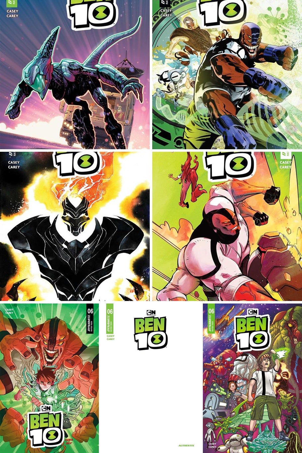 Ben 10 #6 cover collage