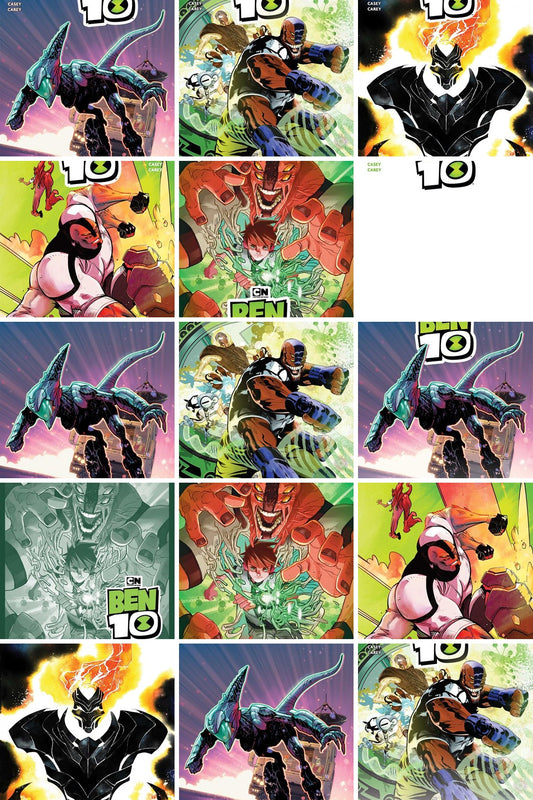 Ben 10 #6 cover collage