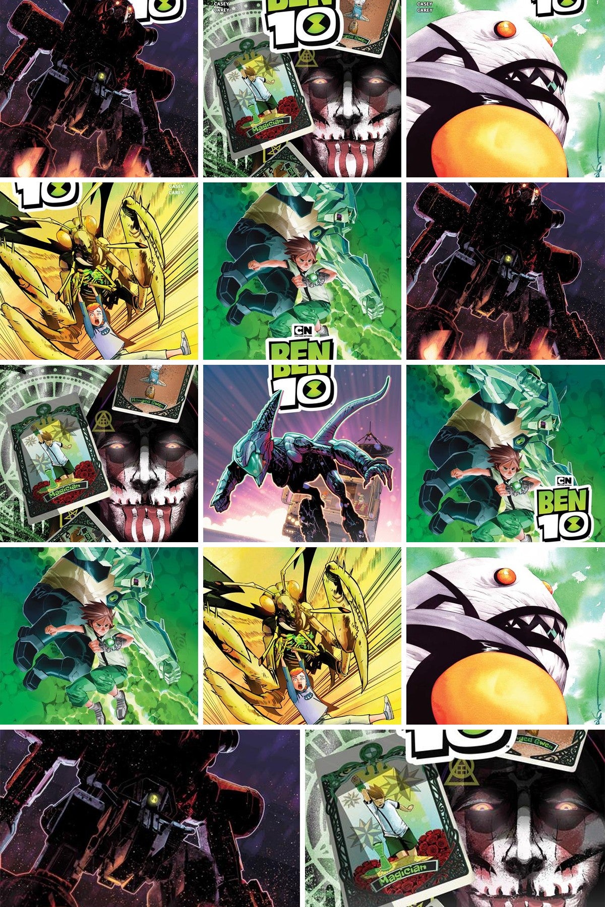 Ben 10 #7 cover collage