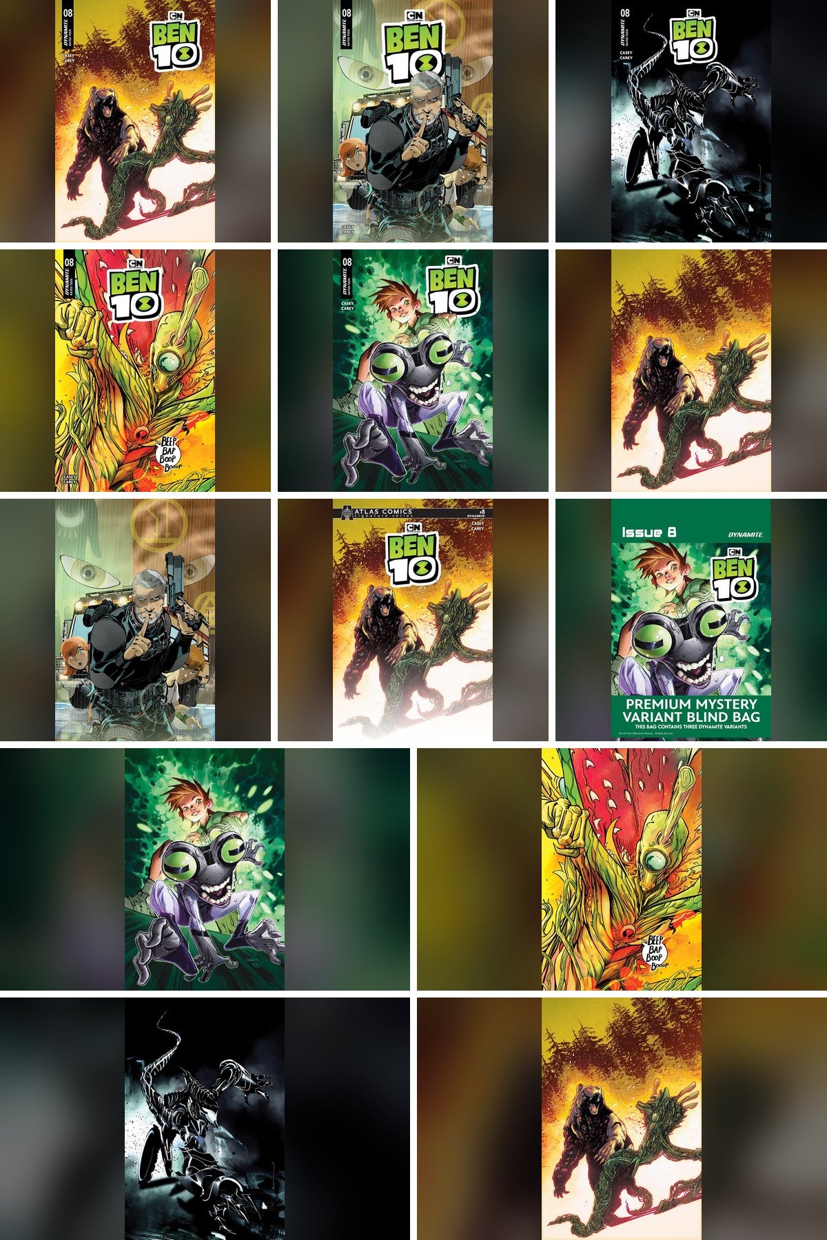 Ben 10 #8 cover collage